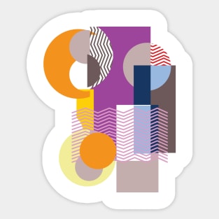 Abstract Lines Shapes Pattern | Geometry Sticker